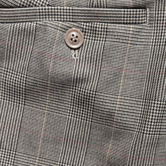 Talbots Modern Bi-Stretch High Waist Straight Pants Houndstooth Brown Size 8 - Picture 7 of 10